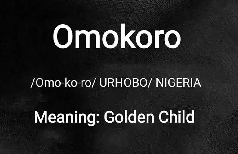 Omokoro Meaning In Urhobo